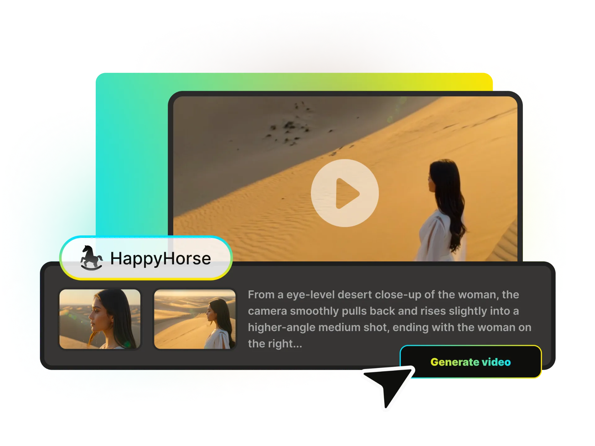 Character maintaining consistent appearance across multiple video frames and scenes